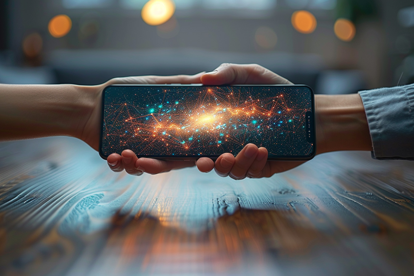 A universe of connections on a mobile device thanks to blockchain rewards