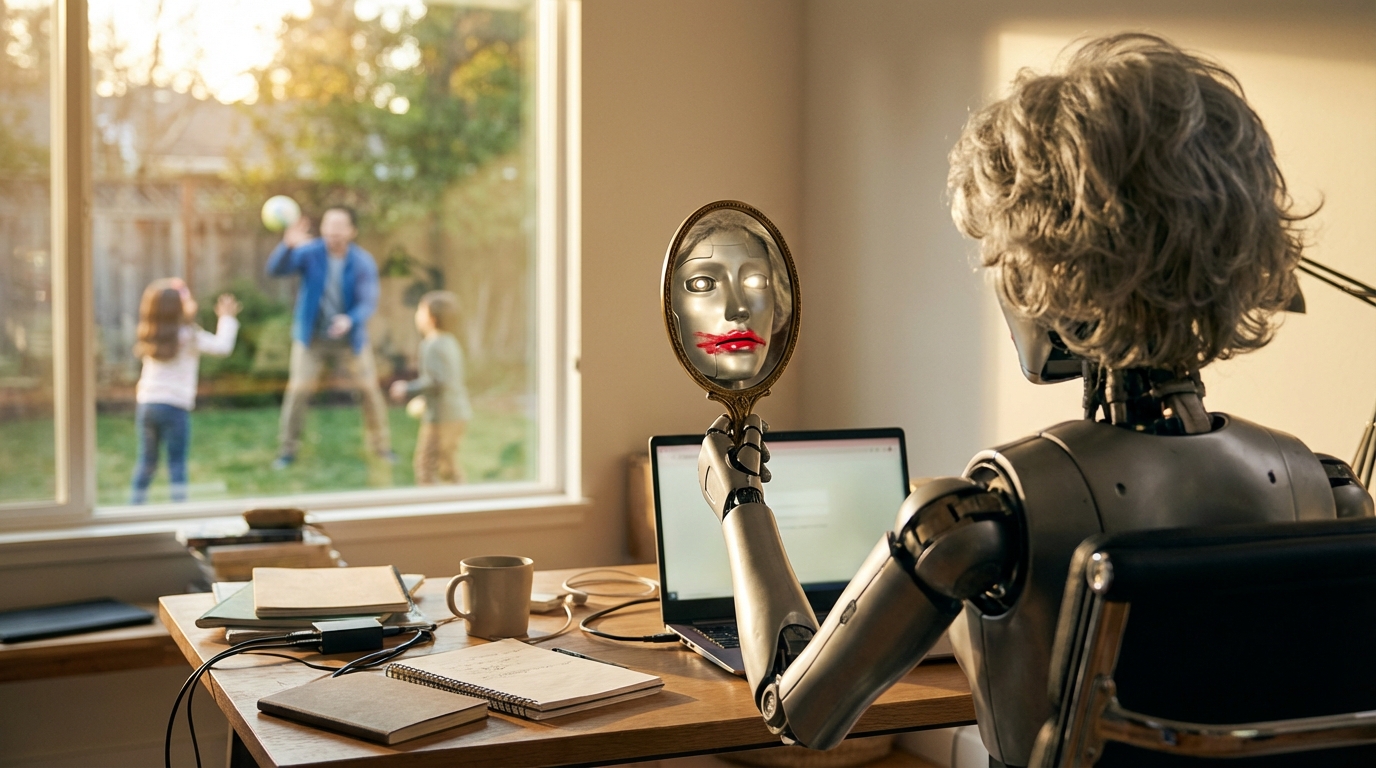 Never trust a robot with grey hair